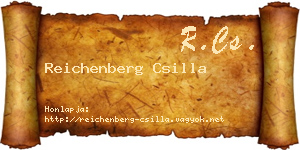 Reichenberg Csilla névjegykártya
