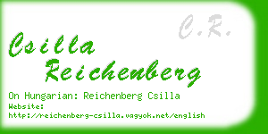 csilla reichenberg business card
